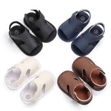 Cross Strap Baby Sandals (Navy Blue/Black/White/Brown)