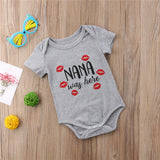 👵 I Love My Nana - Unisex Onesie Bodysuit Baby Boy Girl (Available in Red, Gray or Black) 👵