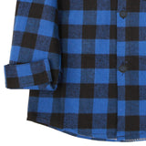 Long Sleeve Plaid Lumberjack Collar Shirt Toddler Boy (9 prints available)
