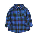 Long Sleeve Plaid Lumberjack Collar Shirt Toddler Boy (9 prints available)