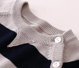 Striped Knit Sweater Jumpsuit Baby Boy (Gray Multi)