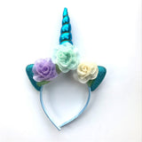 Unicorn 🦄 Chiffon Flower Headbands 8 colorways available)