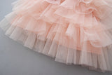 Lace & Tulle Princess Formal Dress Toddler Girl (Pink)