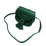 Vegan Leather & Fringe Tassel Crossbody Handbag Toddler Girl (Available in 7 colors)