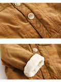 Corduroy Jacket with Fleece Lining Baby Boy (Burgundy/Brown/Black)
