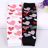 Valentine's Day 💓 Heart Print Leg Warmers Baby Girl (Available in Black or White)