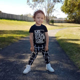 Mr. Steal Your Girl - T-Shirt and Pants 2pc. Set Baby Boy and Toddler (Black/White)