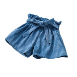 High Waist Paperbag Shorts with Belt Toddler Girl (Available in Pink, Blue or Camel)