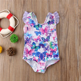 🦋 Butterfly Print Swimsuit Baby Girl and Toddler (White/Purple/Blue) 🦋