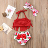 🍉 Watermelon Bikini Swimsuit Baby Girl (Red/Pink/Green) 🍉