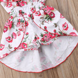 🌺 Floral Romper Dress Baby Girl and Toddler (White/Red/Pink)  🌺