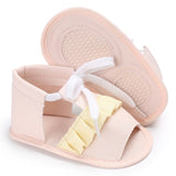 Ruffled Baby Sandals (Blue/Khaki/Pink)