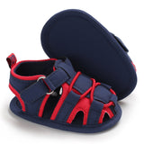 Bungee Cord Baby Sandals (Navy Blue/Orange/Red/Gray)