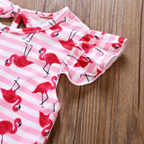Flamingo Swimsuit with Tutu Bottom Baby Girl (Pink/Red)
